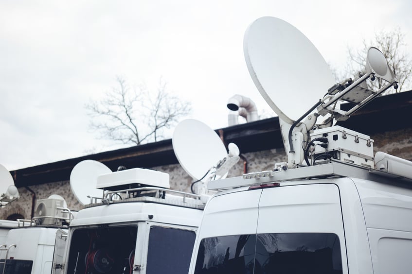 Fleet of broadcast vehicles