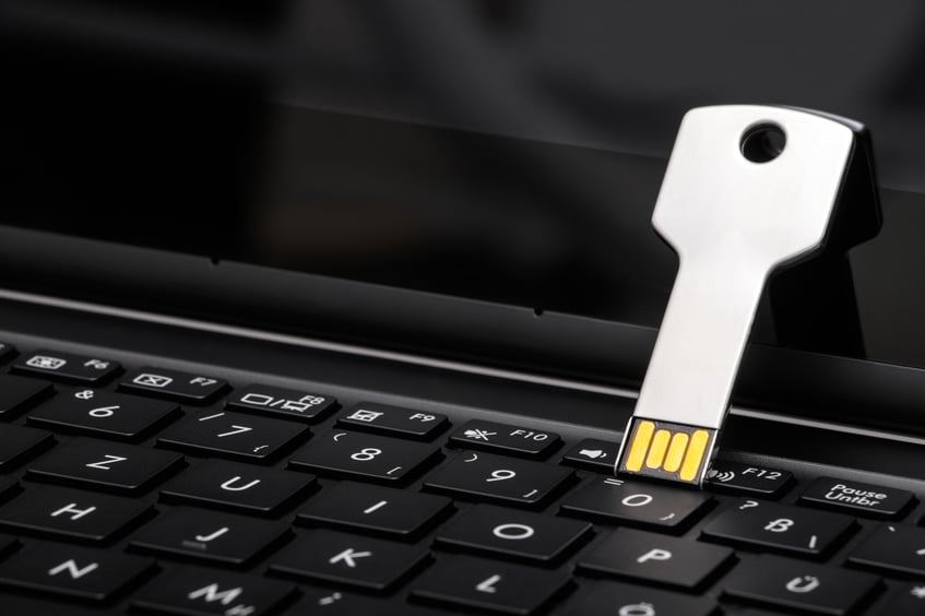 Protecting two-factor authentication security keys