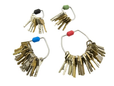 Key Control Systems Locking Key Rings