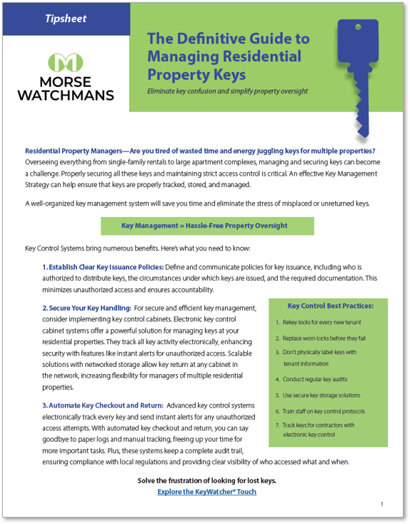 Residential Prop Mgrs Tip Sheet Cover Image